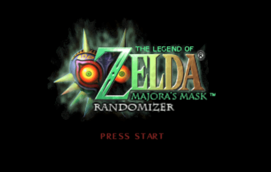 Zelda Majoras Mask Randomizer start screen