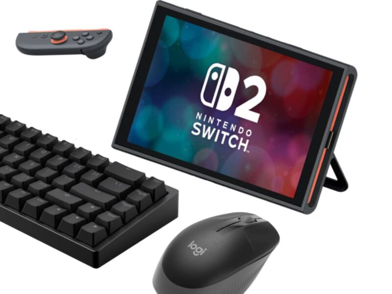 Nintendo Switch 2 with keyboard and mouse