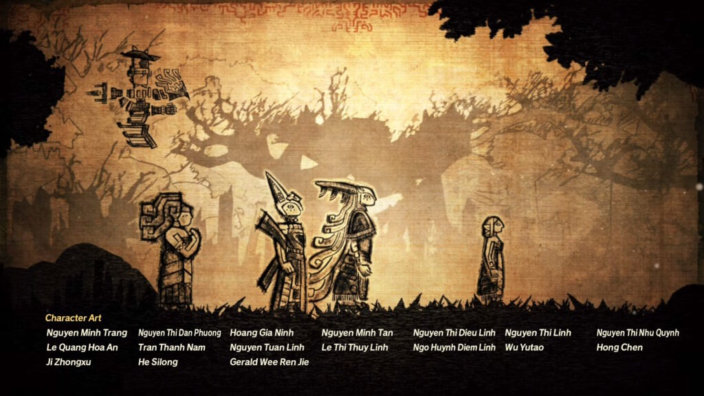 Credit rolls for Age of Imprisonment after completing 100% of the game.